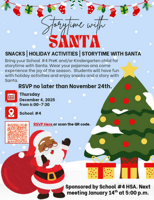 Pre-School and Kindergarten Storytime with Santa